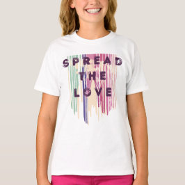 Verspreid de liefdesgesmolten kleuren positieve ci t-shirt