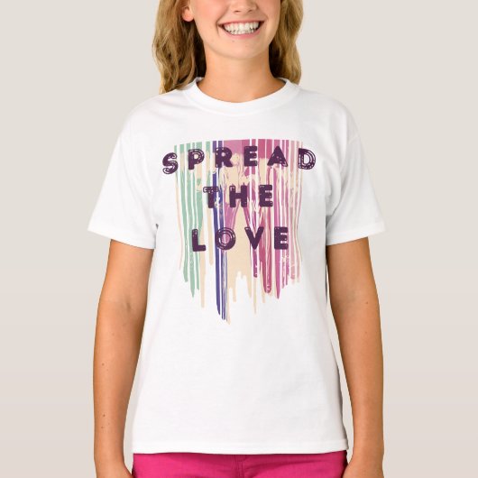 Verspreid de liefdesgesmolten kleuren positieve ci t-shirt (Voorkant)