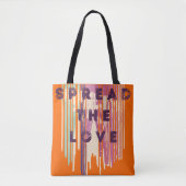 Verspreid de liefdesgesmolten kleuren positieve ci tote bag (Voorkant)