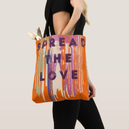 Verspreid de liefdesgesmolten kleuren positieve ci tote bag