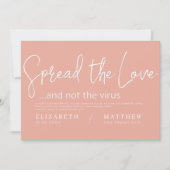 Verspreid de liefdesmoderne chic Elegant Wedding Save The Date (Voorkant)