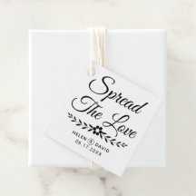 Verspreid de liefdeszwarte typografie, bloembruilo