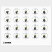 Verspreid de Love Blackberry Jam Wedding Ronde Sticker (Vel)