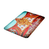 Verspreid de Sparkle Quote Red Gold Carrousel Face Badmat (Gekanteld)