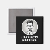 Verspreid de typografie van Joy Happiness met Vect Magneet (Voorkant / Achterkant)