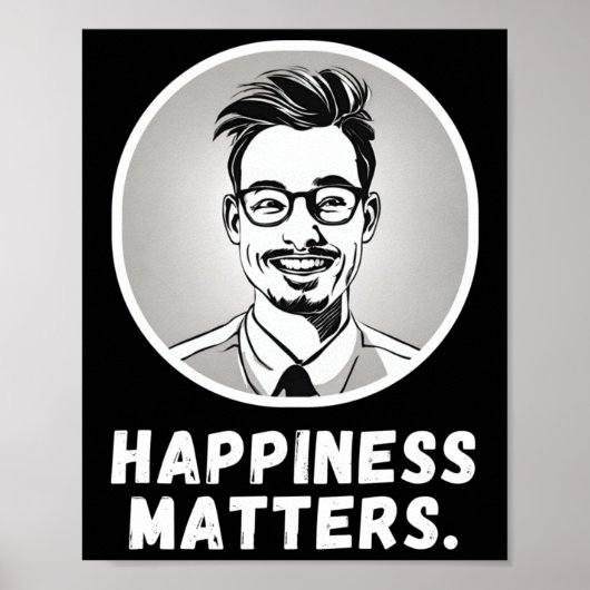Verspreid de typografie van Joy Happiness met Vect Poster (Voorkant)