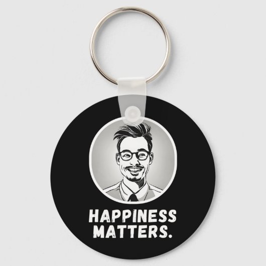 Verspreid de typografie van Joy Happiness met Vect Sleutelhanger (Voorkant)