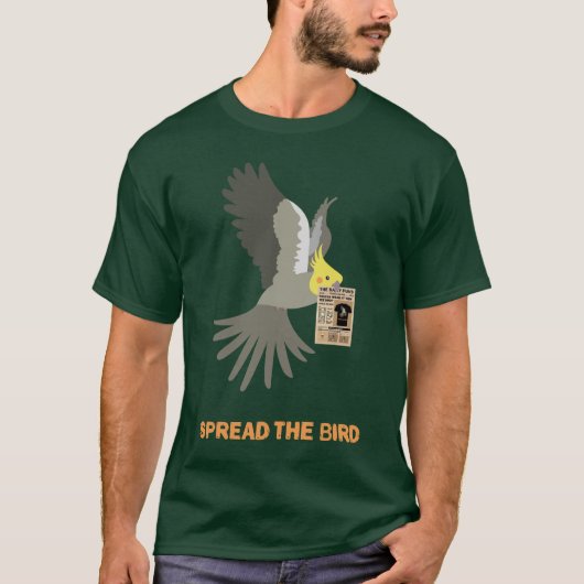 Verspreid de vogel! t-shirt (Voorkant)