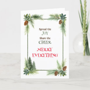 Verspreid de vreugde feestdagen kaart