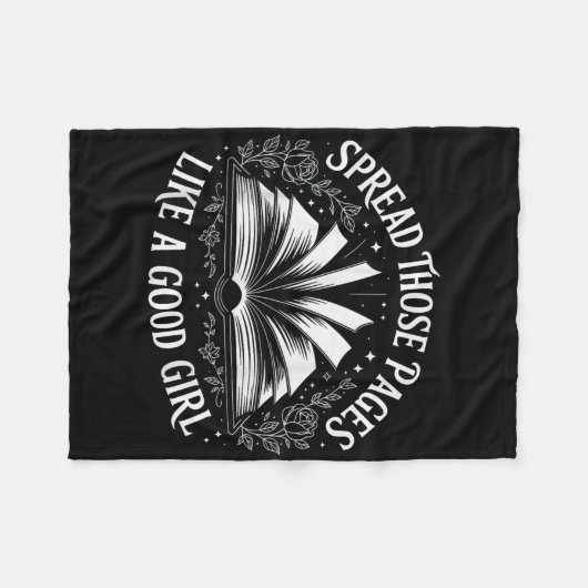 Verspreid die pagina's als een goed meisje fleece deken (Voorkant (Horizontaal))