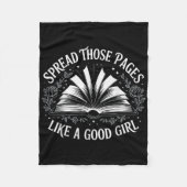 Verspreid die pagina's als een goed meisje fleece deken (Voorkant)