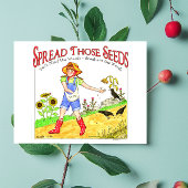 Verspreid die zaadjes Inspirerend Briefkaart