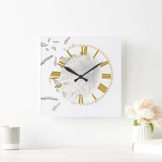 Verspreid effect vierkante klok (Huis)