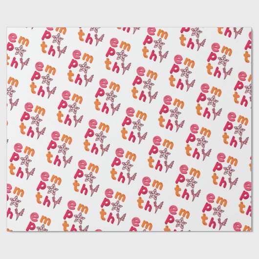 Verspreid empathie voor de Oceanen Cadeaupapier (Vlak)