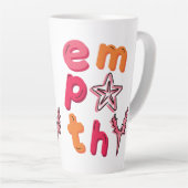 Verspreid empathie voor de Oceanen Latte Mok (Rechterhoek)