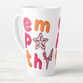 Verspreid empathie voor de Oceanen Latte Mok (Linkerhoek)