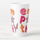 Verspreid empathie voor de Oceanen Latte Mok (Voorkant)