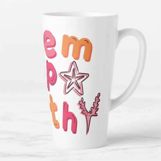 Verspreid empathie voor de Oceanen Latte Mok (Rechts)