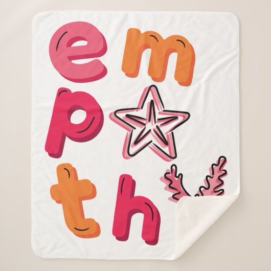 Verspreid empathie voor de Oceanen Sherpa Deken (Voorkant)