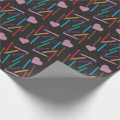 Verspreid gekleurd encils Kunstwerkpapier Cadeaupapier (Hoek)