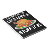 Verspreid gewoon legs open stuif in de Thanksgivin Notitieblok (Schuin)