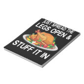 Verspreid gewoon legs open stuif in de Thanksgivin Notitieblok (Linkerzijde)