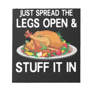 Verspreid gewoon legs open stuif in de Thanksgivin Notitieblok