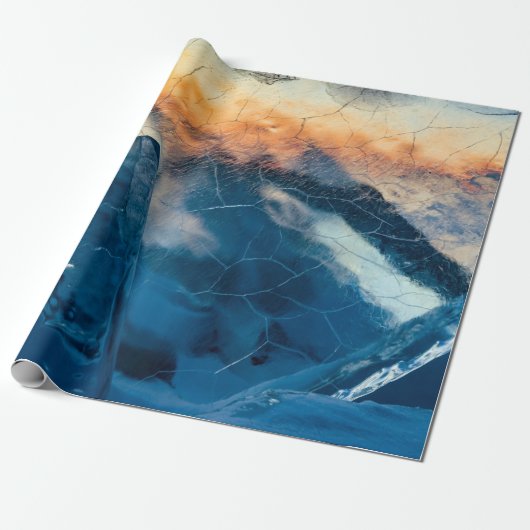 Verspreid glas cadeaupapier (Uitgerold)