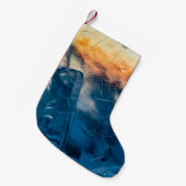 Verspreid glas kleine kerstsok (Voorkant (Hangend))