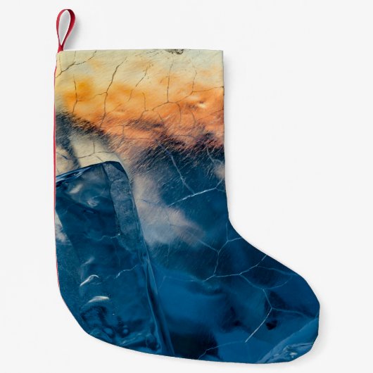 Verspreid glas kleine kerstsok (Voorkant)