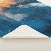 Verspreid glas sherpa deken (3/4)