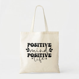 Verspreid goede vibes met de positieve geest tote bag