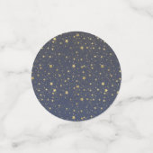 Verspreid Gold Navy Blue Stars Confetti (Kleine voorkant)