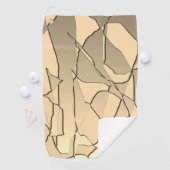 Verspreid goud golfhanddoek (Insitu)