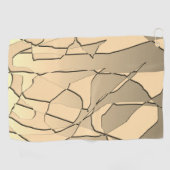 Verspreid goud golfhanddoek (Horizontaal)