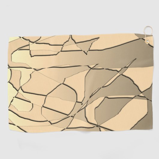 Verspreid goud golfhanddoek (Horizontaal)