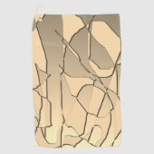 Verspreid goud golfhanddoek (Voorkant)