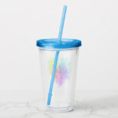 Verspreid hart acryl drinkbeker (Achterkant)