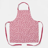 Verspreid Hart Doodles Roze Valentijnsdag Schort (Voorkant)