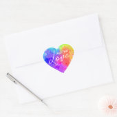 Verspreid hart - "Gemaakt met liefde" Sticker (Envelop)