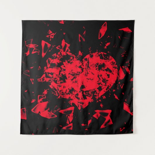 Verspreid hart wandkleed (Voorkant)