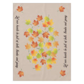 Verspreid herfstblad Thanksgiving tafelkleed (Voorkant)