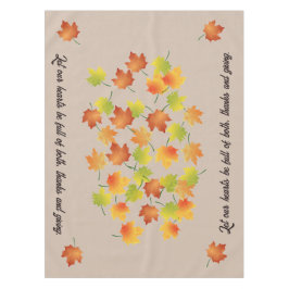 Verspreid herfstblad Thanksgiving tafelkleed