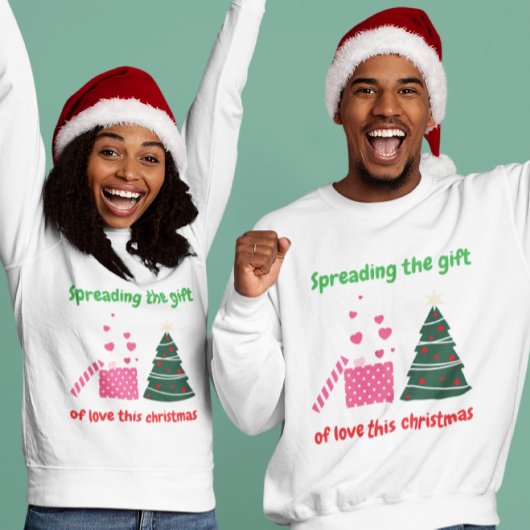 Verspreid het geschenk van de liefde deze kerst trui