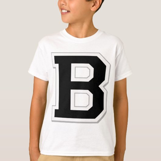 Verspreid het Initiaal Letter B Black Sweatshirt (Voorkant)