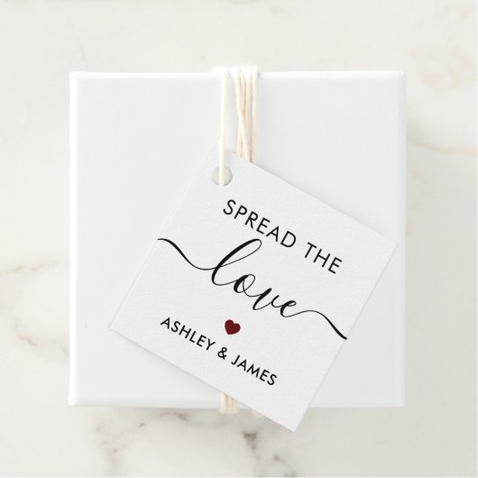 Verspreid het Label Love, Wedding Gift Label, Bour (In situ)