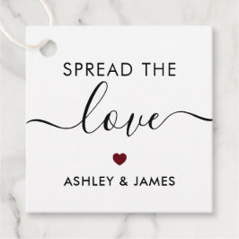Verspreid het Label Love, Wedding Gift Label, Bour