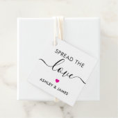 Verspreid het Label Love, Wedding Gift Label, Fuch (In situ)