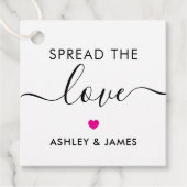 Verspreid het Label Love, Wedding Gift Label, Fuch (Voorkant)