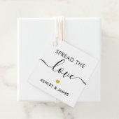 Verspreid het Label Love, Wedding Gift Label, Gold (In situ)